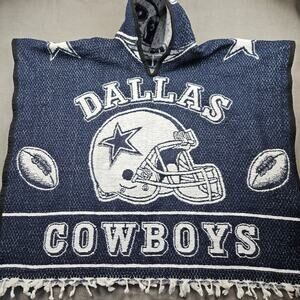 Dallas Cowboys Poncho Blanket Hoodie Gaban Jorongo Helmet Football Fan Stadium